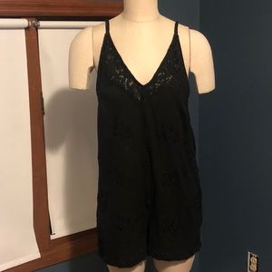 Free People Black Romper
